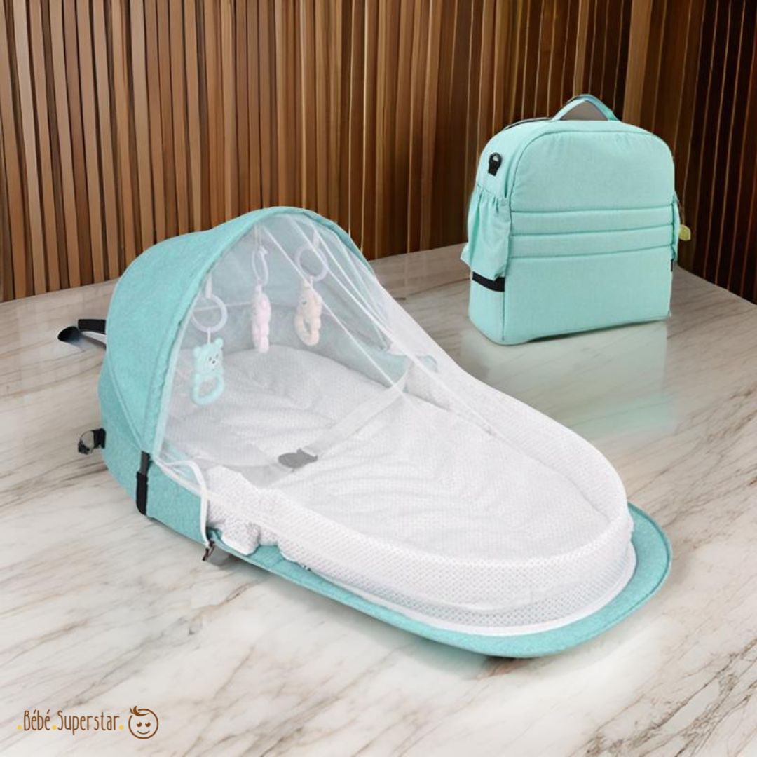 lit de voyage bébé - vert