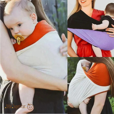 Porte bebe echarpe porte bebe beige -echarpe de portage pour bébé