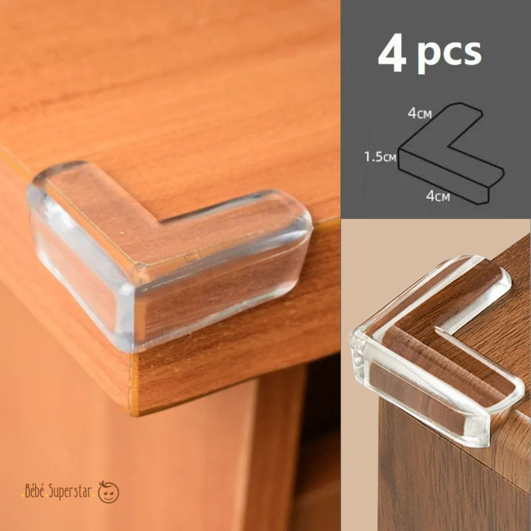 protection coin de table en L lot de 4