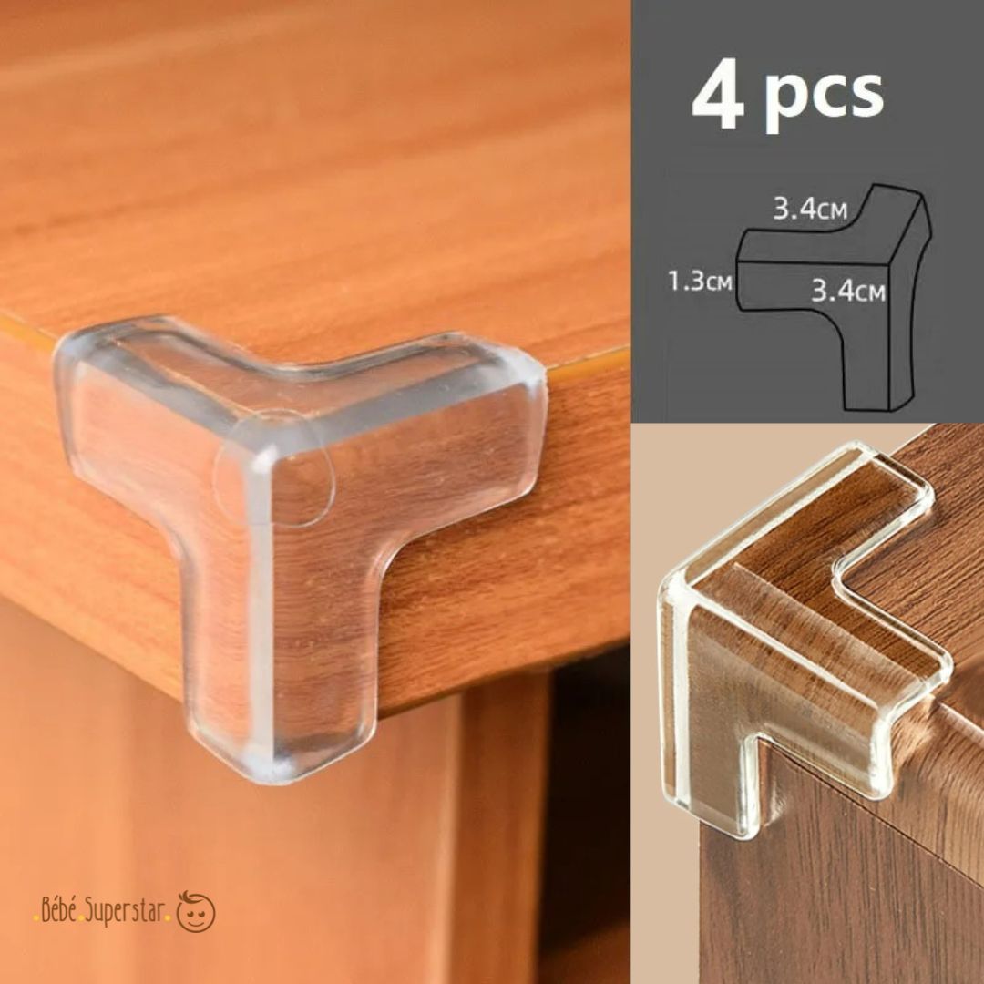 protection angle de table en forme T rond ou L