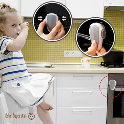 Bloque  Porte de Four - Verrou deporte de four securite enfant bebe