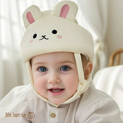 Casque de Sécurité pour Bébé Motif Lapin Bébé Superstar