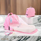 lit de voyage pour bébé rose