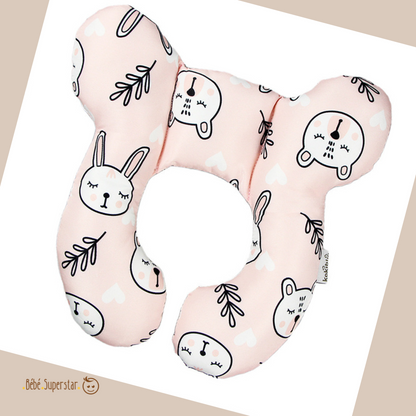 Oreiller de Protection pour Bébé Lapin 
 rose