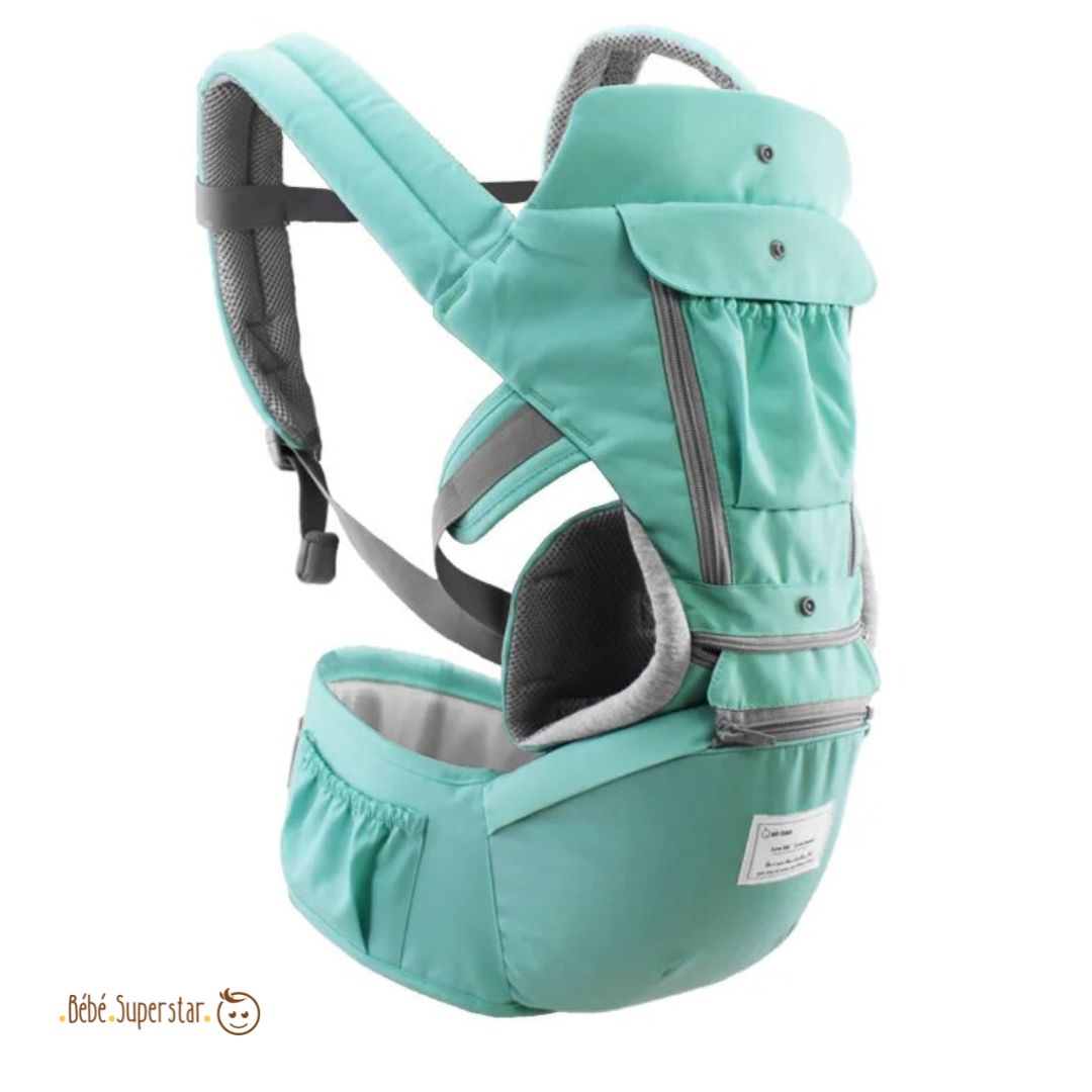Porte bebe Siège Kangourou Ergonomique pour Bébé couleur vert