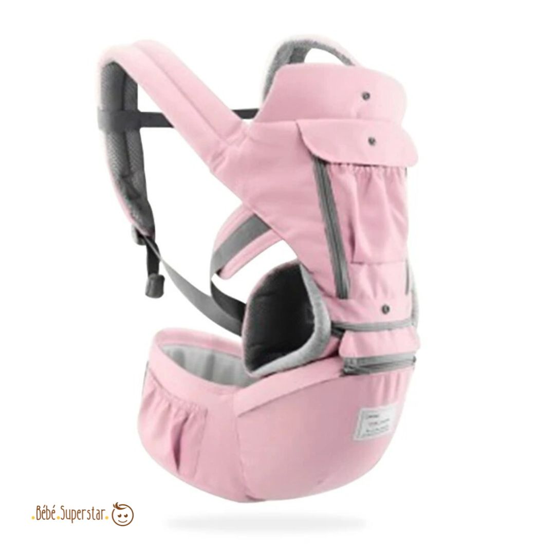 Porte bebe Siège Kangourou Ergonomique pour Bébé rose