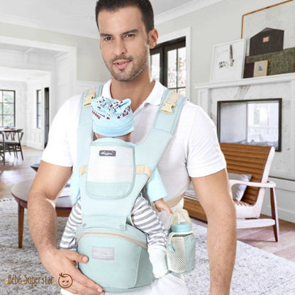 porte bebe ergonomique kangourou 2 en 1 vert 

