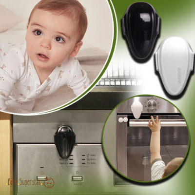 bloque porte de four securité bébé couleur noir ou blanc
