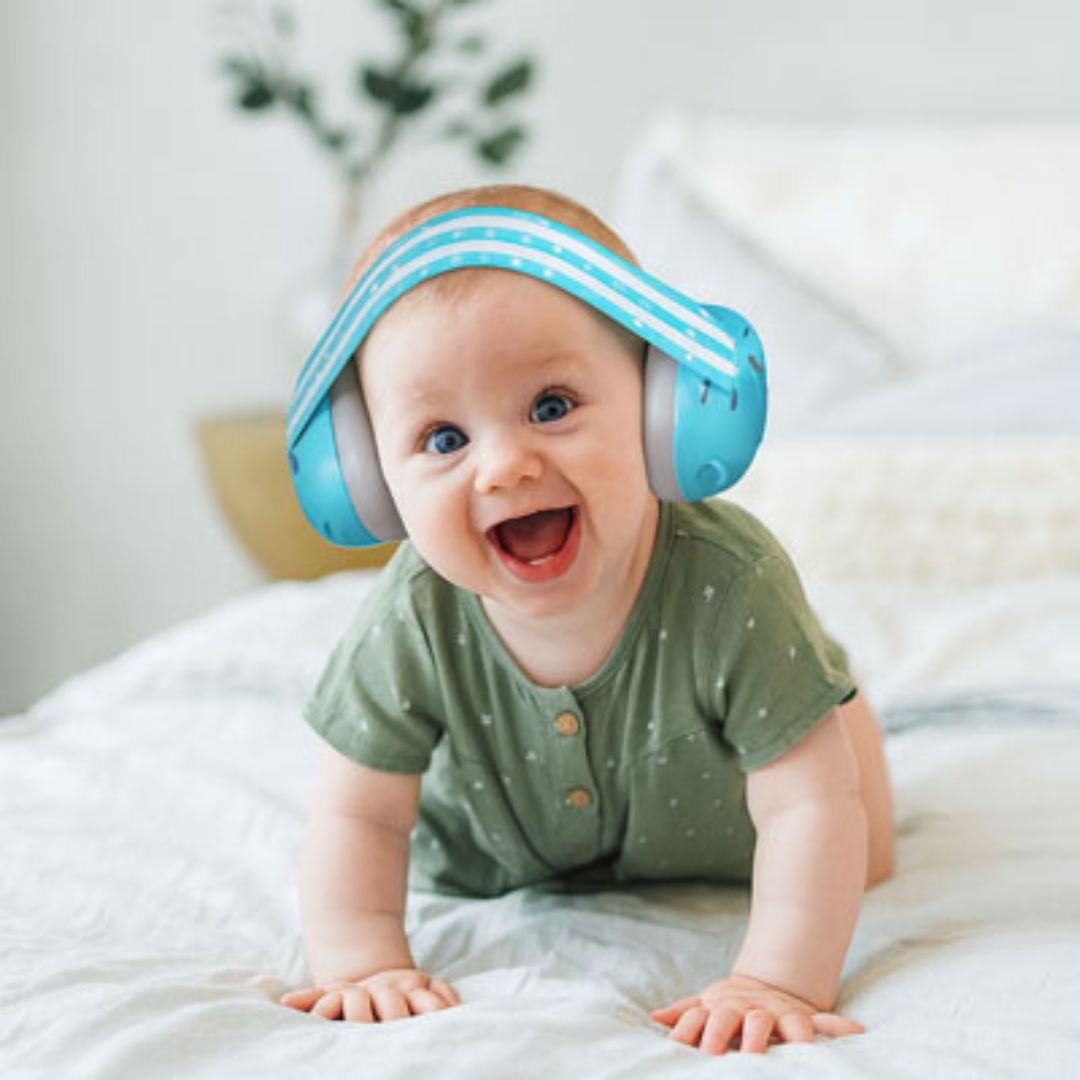 casque anti bruit bébé  bleu
