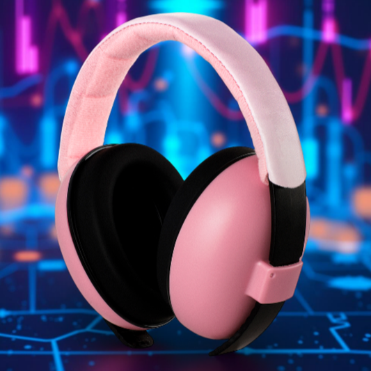 Casque anti bruit rose