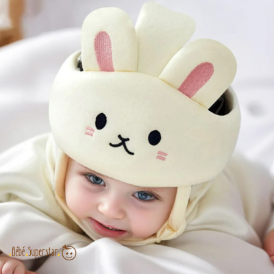 casque anti chute bebe motif Lapin-Motif Lapin