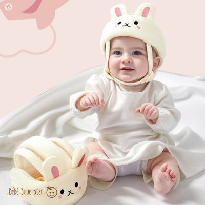 Casque anti choc enfant motif Lapin 