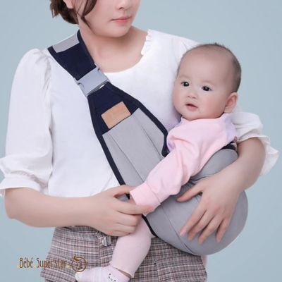 porte bebe Sangle ronde ergonomique multifonction - echarpe de portage pour bébé avec clip-