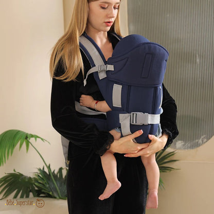 porte bébé ergonomique bleu marine