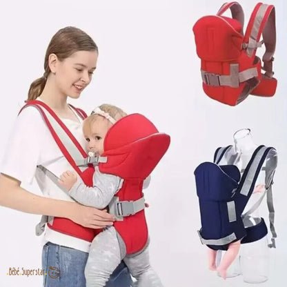 porte bébé ergonomique rouge