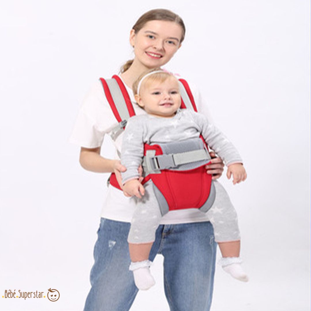 porte bebe ergonomique rouge