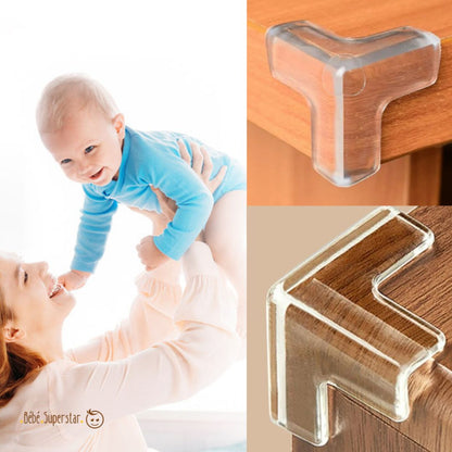 protection coin de table en forme de L securité enfant