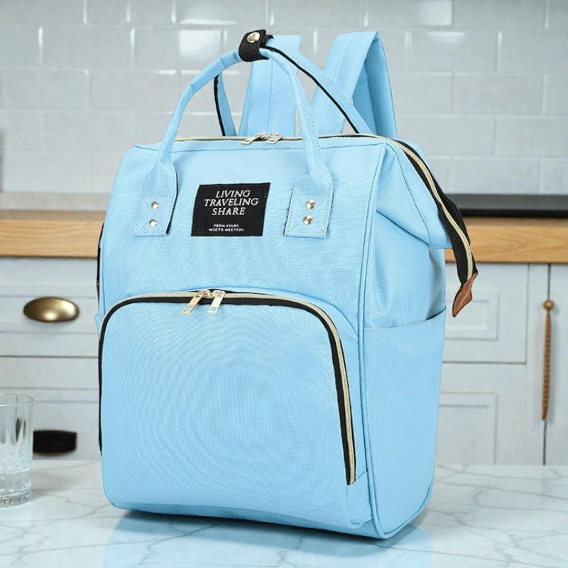 sac à langer bleu ciel