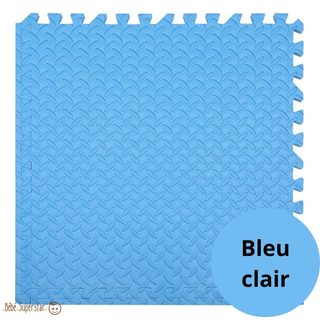 tapis de sol pour bébé bleu
