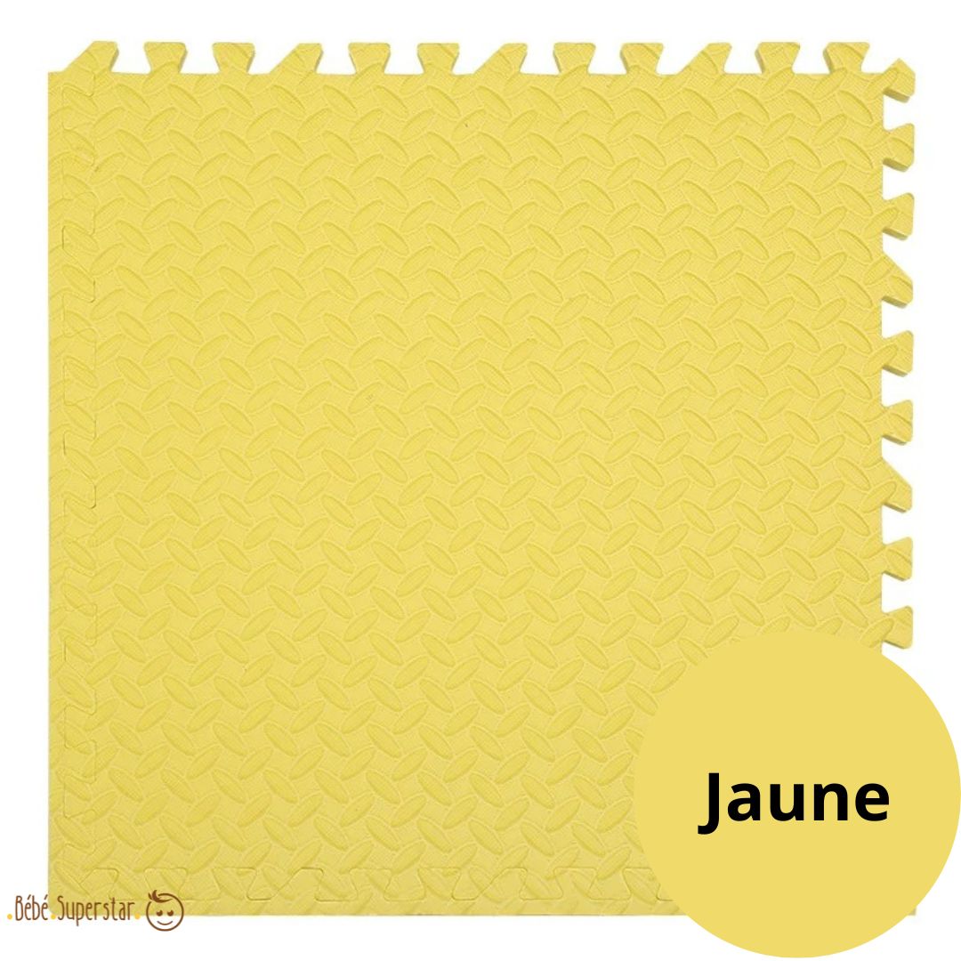 tapis de sol pour bébé jaune
